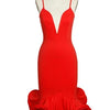 African Print Sleeveless V-Neck Summer Dress