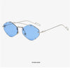 Randlose Diamant-Sonnenbrille Quadratisch Damen Herren Retro-Sonnenbrille Designerbrille UV400 Shades Oculos Weibliche Gafas