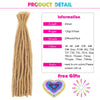 10-Zoll Synthetische Dreadlocks Häkelzöpfe Haare Handgemachte Locs Hip-Hop-Stil Für Männer Und Frauen Ombre Flechtperücke Extensions He