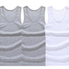 3pcs/lot Cotton Mens Underwear Sleeveless Tank Top Solid Muscle Vest Undershirts O-neck Gymclothing T-shirt men's vest Male 4XL