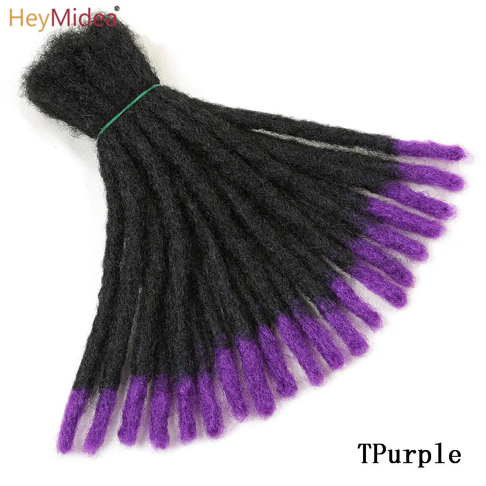 10-Zoll Synthetische Dreadlocks Häkelzöpfe Haare Handgemachte Locs Hip-Hop-Stil Für Männer Und Frauen Ombre Flechtperücke Extensions He