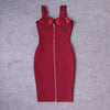 BEAUKEY Summer White Rhinestone Bandage Evening Dress Women Luxury Maxi Spaghetti Strap Red Club Celebrity Evening Party Vestido