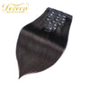 Doreen 160G 200G 240G Volume Series Brazilian Machine Remy Straight Clip In Human Hair Extensions  Full Head 10Pcs 16 to 24 Inch