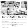 Booma Short Wedding Party Dresses Short Puff Sleeves A-Line Brides Prom Dress for Women Above Knee Bridals Gown Customized