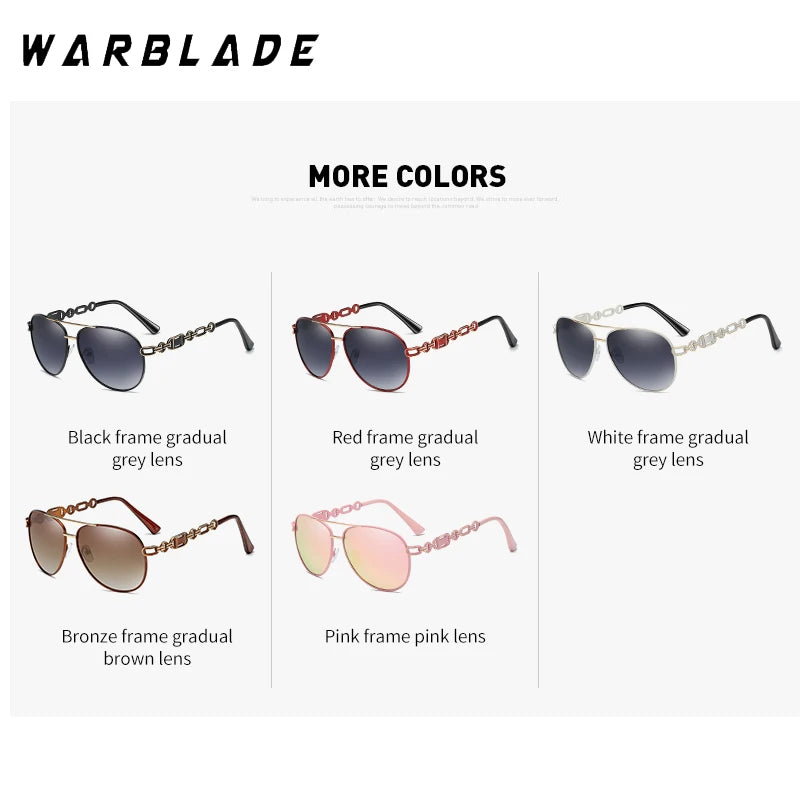 Hochwertige Damen Piloten Polarisierte Sonnenbrille Vintage Metall Hohl Fahrende Sonnenbrille UV400 Brille Gafas De Sol Mujer