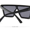 15 colors Flat Top Sunglasses Men Women Brand Designer Square Shades Gradient Sun Glasses Men Cool One Piece UV400 Mirror