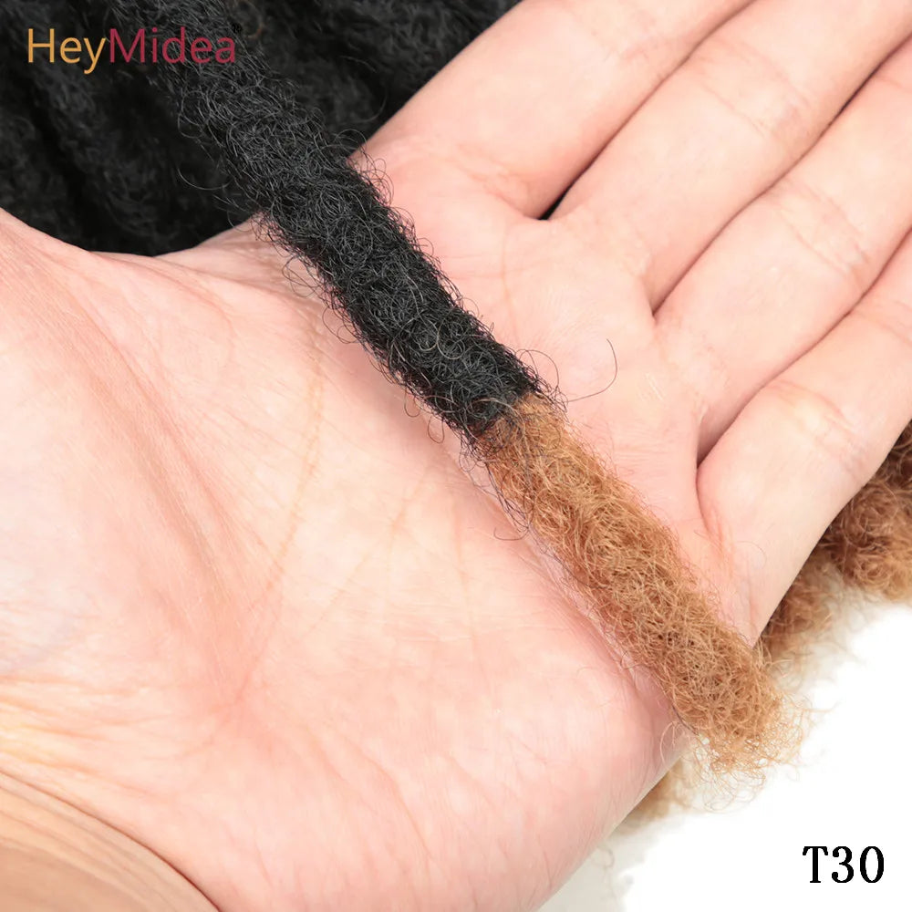 10-Zoll Synthetische Dreadlocks Häkelzöpfe Haare Handgemachte Locs Hip-Hop-Stil Für Männer Und Frauen Ombre Flechtperücke Extensions He