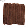 18"Synthetic Faux Locs Crochet Braids Hair Knotless Dreadlocks Straight Gypsy Locs Hair Ombre Braiding Hair Extensions For Women