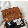 Trendy Plaid Women Shoulder Bag Fashion Chain Crossbody Bags Brand Designer Handbags and Purses Small Flap Top Handle Bags
