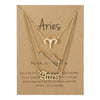 3Pcs/set 12 Zodiac Sign Necklace For Women 12 Constellation Pendant Chain Choker Birthday Jewelry With Cardboard Card