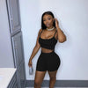 two piece set women two pieces outfits summer clothes crop top shorts 2 piece set women  summer clothing wholesale