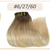 Full Shine Human Hair Extensions Clip in Hair Extensions Human Hair 7PCS 105G Double Weft Hair Extensions Human Hair For Woman