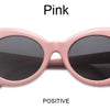 Kurt Cobain Retro Oval Sunglasses Man Vintage Fashion Brand Sun Glasses Classic White Black Lentes De Sol Mujer