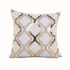 European Classical Bronzing Gold Foil Cushion Decorative Pillow Golden Leaves Home Decor Sofa Throw Pillow Almofadas Decorativas