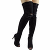 New Boots Women Thigh High Boots 2021 Winter Women Boots High Heels Women Shoes Tassel Jean Boot Ladies Shoes Good Service zo0