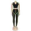 Women Sets Summer Tracksuits Slim Sleeveless Skinny Crop Tops+Pants Suit Two Piece Set Night Club Outfits 2 Pcs Street GL3503