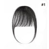 S-noilite 3g Air Bangs Perücke Menschliches Haar Natürliches Schwarzbraun Dünnes Unsichtbares Falsches Haarteil Clip-In Pony Echthaarverlängerung für Frauen