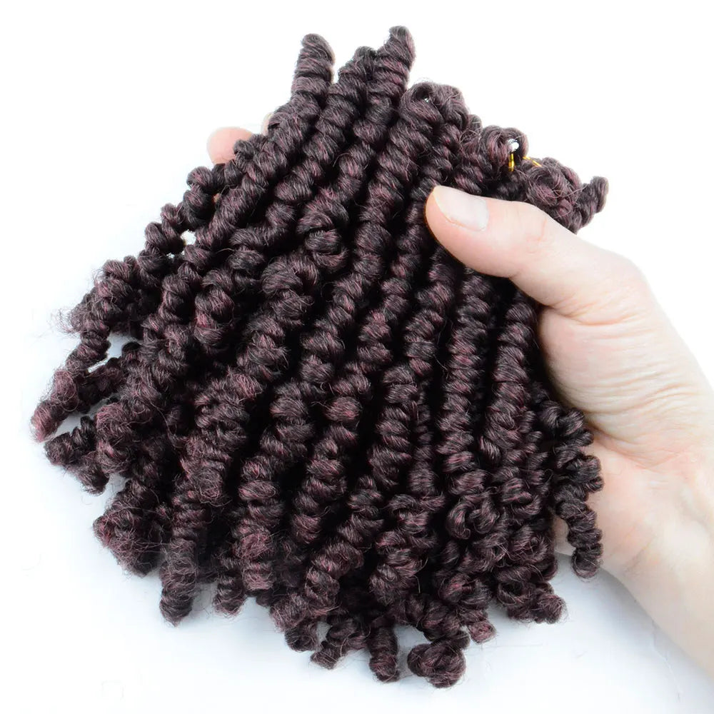 Bob Spring Twist Hair Vorgeflochtene Häkelzöpfe 6 Zoll Synthetisches kurzes Passion Twist Haar vorgeflochten von Flyteng