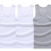 3pcs/lot Cotton Mens Underwear Sleeveless Tank Top Solid Muscle Vest Undershirts O-neck Gymclothing T-shirt men's vest Male 4XL