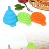 3 pc Silicone Collapsible Foldable Funnel  Household Kitchen Cooking Tools Portable Wine Mini Portable Oil Pot Funnel