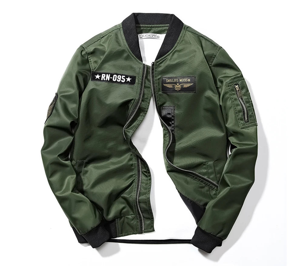 DIMUSI Men's Bomber Jackets Casual Male Outwear Windbreaker Coats Fashion Hip Hop Men Sports Pilot Baseball Jackets Clothing