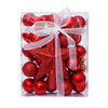 30pcs/set Christmas Bauble Balls Pendant Xmas Tree Hanging Ornament Star Topper Noel Navidad Decoration for Home New Year Gift