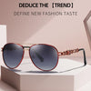 Hochwertige Damen Piloten Polarisierte Sonnenbrille Vintage Metall Hohl Fahrende Sonnenbrille UV400 Brille Gafas De Sol Mujer