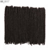 18"Synthetic Faux Locs Crochet Braids Hair Knotless Dreadlocks Straight Gypsy Locs Hair Ombre Braiding Hair Extensions For Women