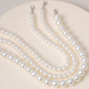 Multi-Layer White Imitation Pearl Necklace Bead  Chain Punk Ladies Wedding Short Clavicle Necklac Girl Charm Banquet Jewelry
