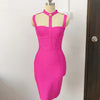 Neu eingetroffen Sommerstil sexy Cut-Out-Kleid mit Knöpfen und elastischem Verband, Designer-Abendpartykleid für Prominente 2022, Vestidos
