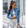 Woman Denim Jacket Autumn Blue Cowgirl Pockets Casual Streetweer Fashion Office Ladies Short Winter Jacket Women Coats Female