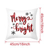 45cm Weihnachtskissenbezug Navidad Frohe Weihnachten Dekorationen für Zuhause 2024 Weihnachtliche Noel Weihnachtsornamente Neujahrsgeschenke 2025