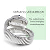 Classic Snake Shape Watch For Women Gold Silver Scaleable Bracelet Womens Watches Bling Diamonds Quartz Ladies Wristwatch