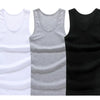 3pcs/lot Cotton Mens Underwear Sleeveless Tank Top Solid Muscle Vest Undershirts O-neck Gymclothing T-shirt men's vest Male 4XL