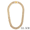 Caraquet Punk Hip Hop Cuban Link Chain Choker Necklace Iced Out Rapper Crystal Necklace Fashion Bling Rhinestone Jewelry Gift