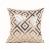 Liebe Schwarz-Weiß-Bräunungs-Kissen Zierkissen Goldfolie Geometrischer Kissenbezug Wohnkultur Sofa Wurfkissen 17*17 Zoll