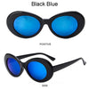 Kurt Cobain Retro Oval Sunglasses Man Vintage Fashion Brand Sun Glasses Classic White Black Lentes De Sol Mujer