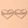 Stonefans Aesthetic Letter Earrings Designer Luxury for Women 2021 Fahsion Jewelry Rhinestone Designer Piercing Heart Earrings
