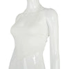 Sexy Solid Color Hanging Neck Bandage V-neck Off Shoulder Crop Tops 2021 Summer Women Fashion Casual Black Halter Vest Comfort