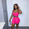 two piece set women two pieces outfits summer clothes crop top shorts 2 piece set women  summer clothing wholesale