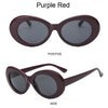 Kurt Cobain Retro Oval Sunglasses Man Vintage Fashion Brand Sun Glasses Classic White Black Lentes De Sol Mujer