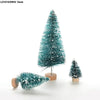 1/3/6 Stück Miniatur-Weihnachtsbaum, kleiner künstlicher Sisal-Schnee-Landschafts-Baum für Weihnachtsbastelarbeiten, Tischdekoration