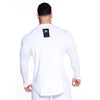 Men Bodybuilding Long Sleeve Shirt Male Casual Fashion Skinny T-Shirt Gym Fitness Workout Tees Tops Running Quick Dry Clothing