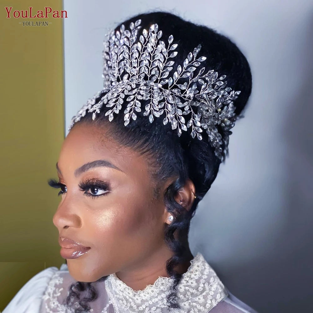 YouLaPan HP238 Bridal Crown Wedding Tiaras and Crown Bridal Tiara Luxury Hair Wedding Accessories Boho Wedding Headband Headwear