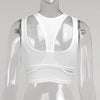 Sexy Solid Color Hanging Neck Bandage V-neck Off Shoulder Crop Tops 2021 Summer Women Fashion Casual Black Halter Vest Comfort