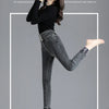 Thermal Winter Thick Fleece High-waist Warm Skinny Jeans Thick Women Stretch Button Pencil Pants Mom Casual Velvet Jeans