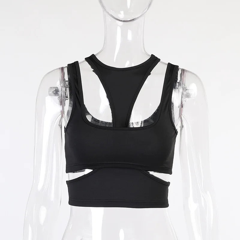 Sexy Solid Color Hanging Neck Bandage V-neck Off Shoulder Crop Tops 2021 Summer Women Fashion Casual Black Halter Vest Comfort