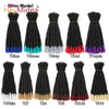 10-Zoll Synthetische Dreadlocks Häkelzöpfe Haare Handgemachte Locs Hip-Hop-Stil Für Männer Und Frauen Ombre Flechtperücke Extensions He