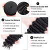 Mongolian Afro Kinky Curly Human Hair Bundles With Closure Deep Curly Hair Weave Bundles With Frontal Closure Hair Extensions