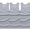 3pcs/lot Cotton Mens Underwear Sleeveless Tank Top Solid Muscle Vest Undershirts O-neck Gymclothing T-shirt men's vest Male 4XL